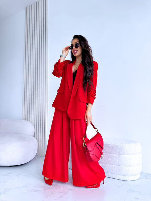Red, ONE SIZE jacket + red top